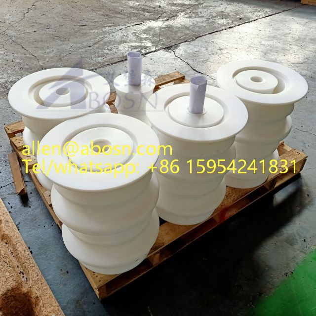 Piezas de plástico de ingeniería de HDPE amarillo OEM para electrónica