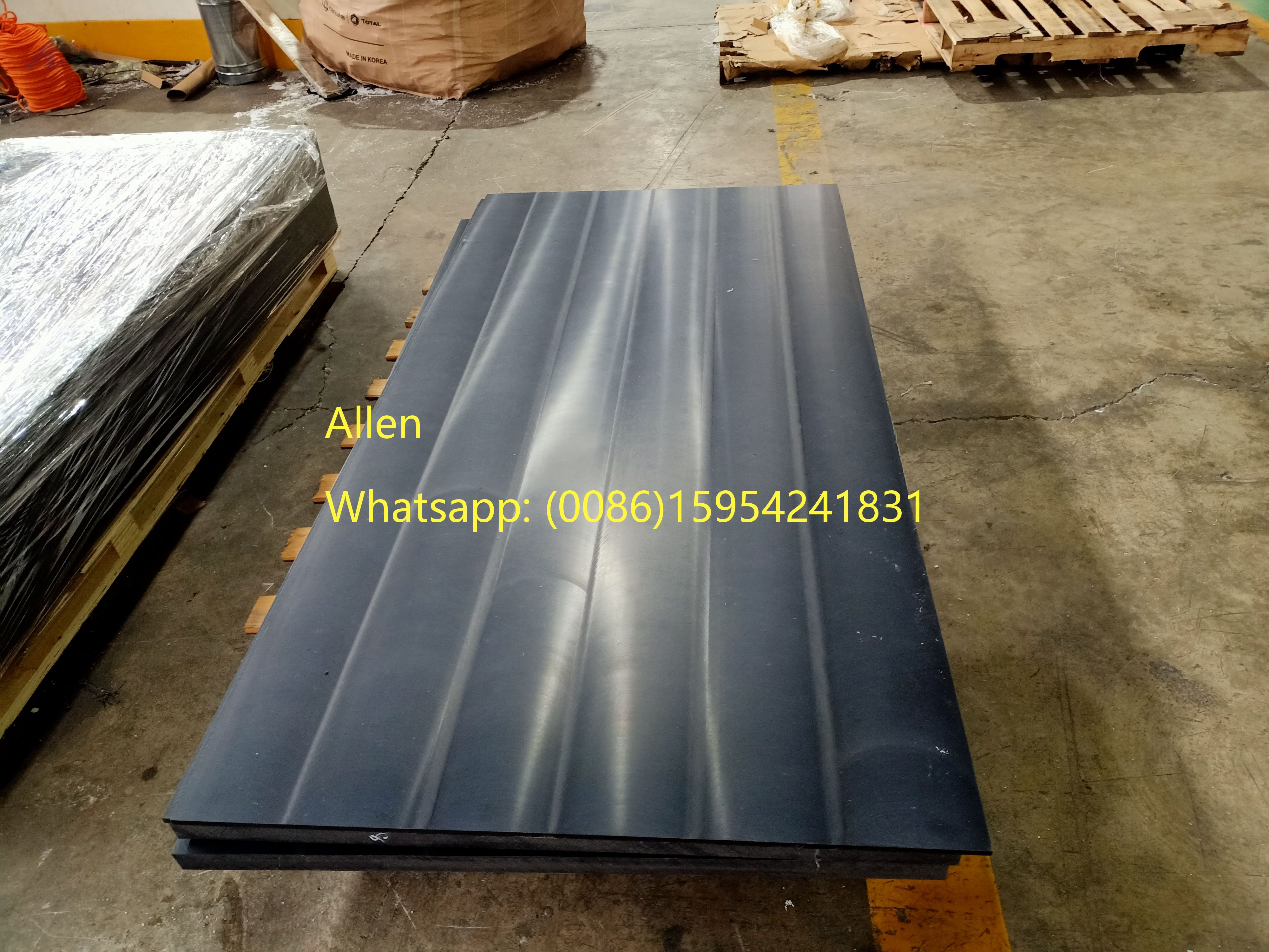 Hoja de UHMWPE verde para revestimiento de UHMWPE 3050x1220mm 