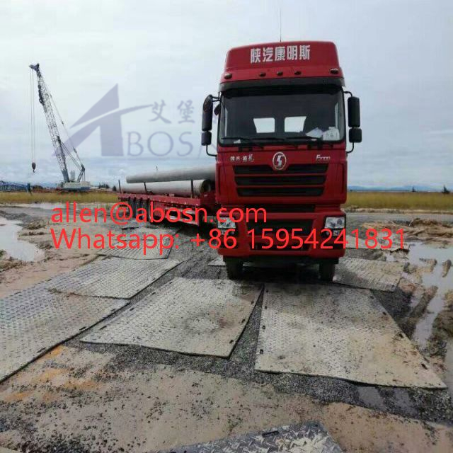 Alfombrilla de carretera temporal de suelo de plástico de polietileno antideslizante