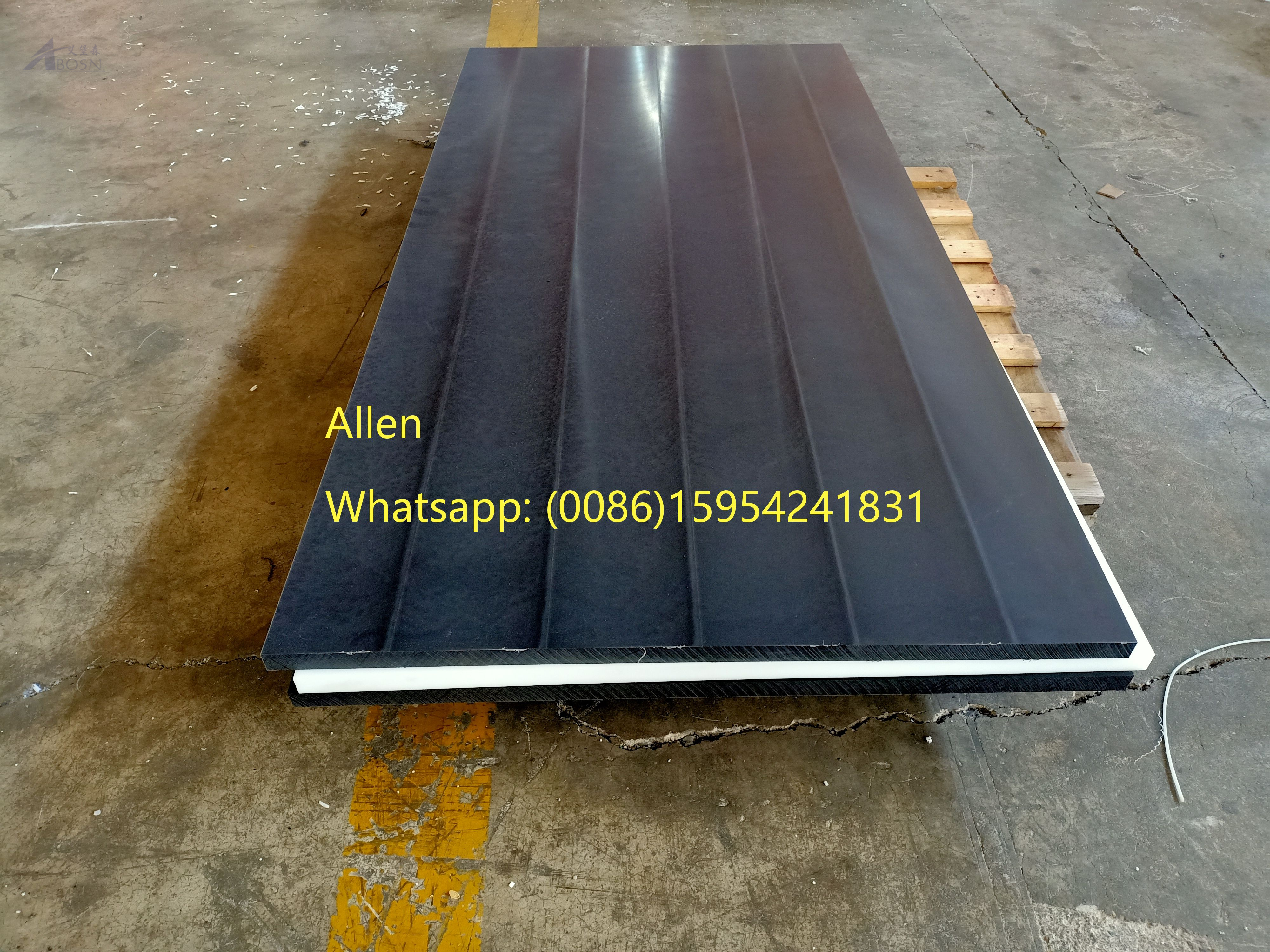 Hoja de UHMWPE verde para revestimiento de UHMWPE 3050x1220mm 