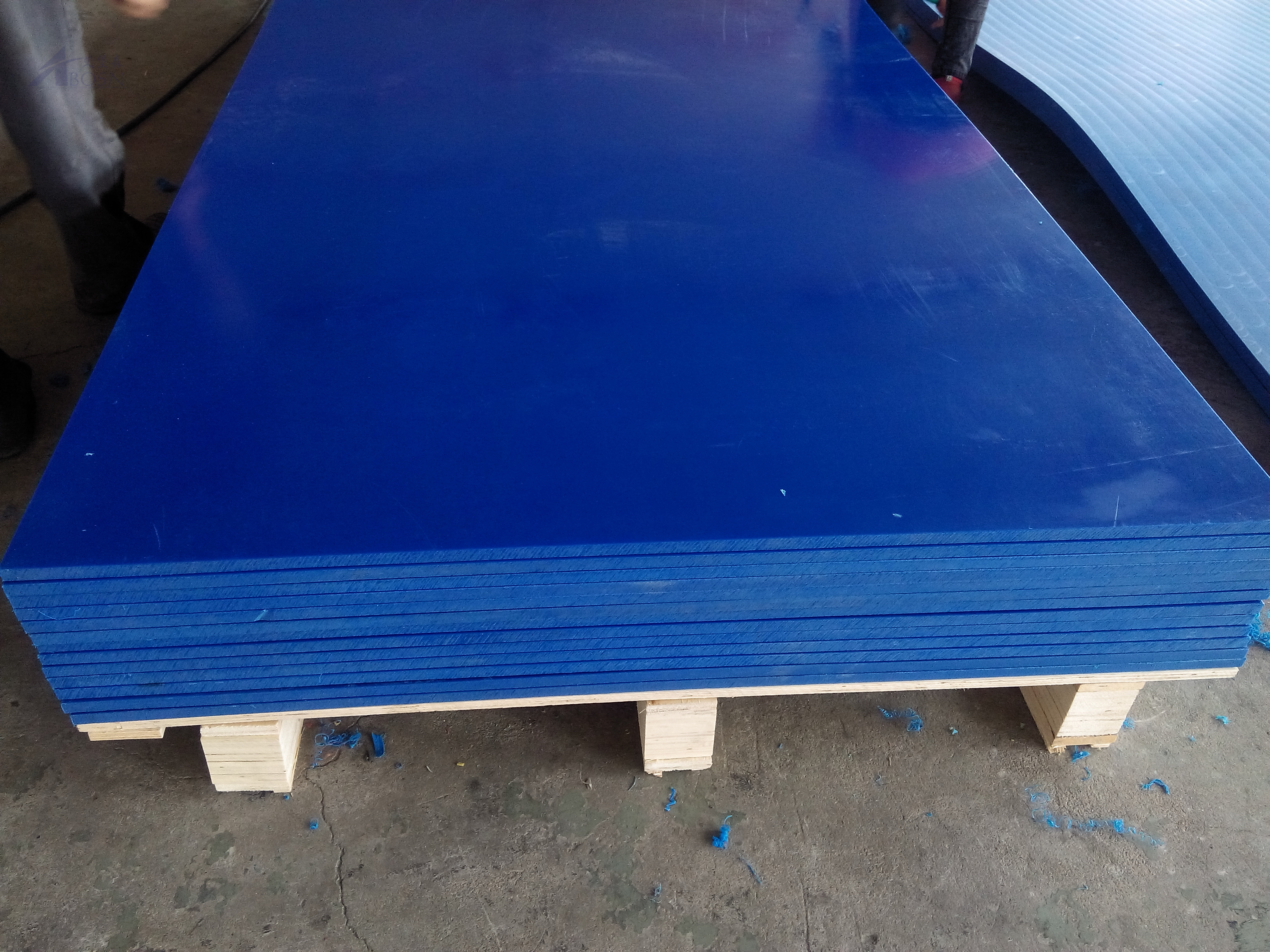 Hoja de UHMWPE azul de 1000X2000 mm para tubo