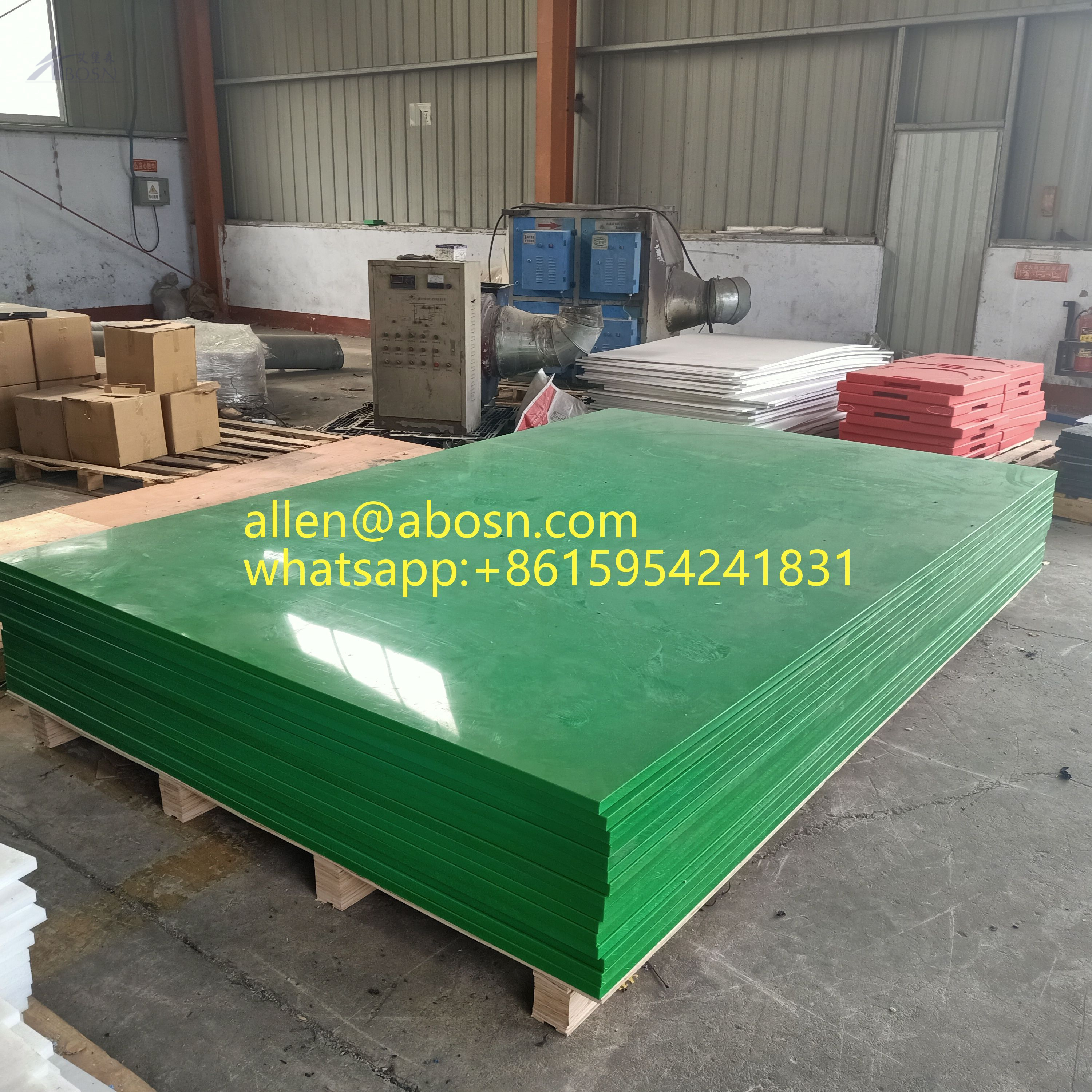 Hoja de UHMWPE verde de 1000X2000 mm para manta a prueba de explosiones