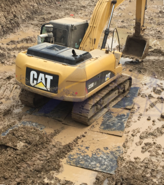 Panel de carretera temporal de HDPE/alfombrillas de suelo Uhmwpe de protección de suelo de polietileno