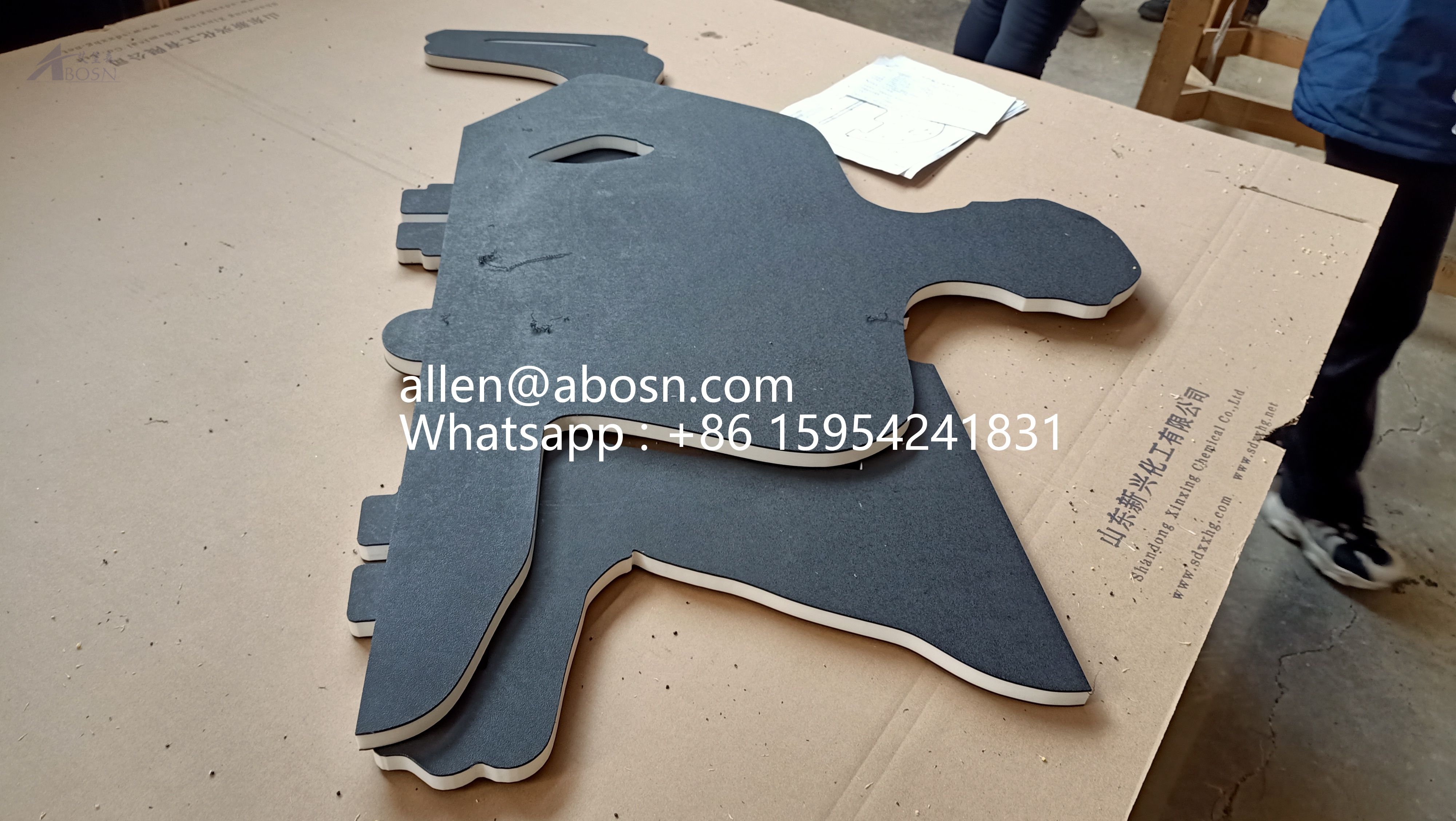 Piezas de plástico de ingeniería UHMWPE negro OEM para el hogar