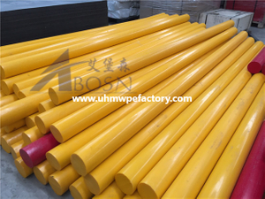 Tablero de color amarillo de plástico PE HDPE Rod UHMWPE Bar Rod