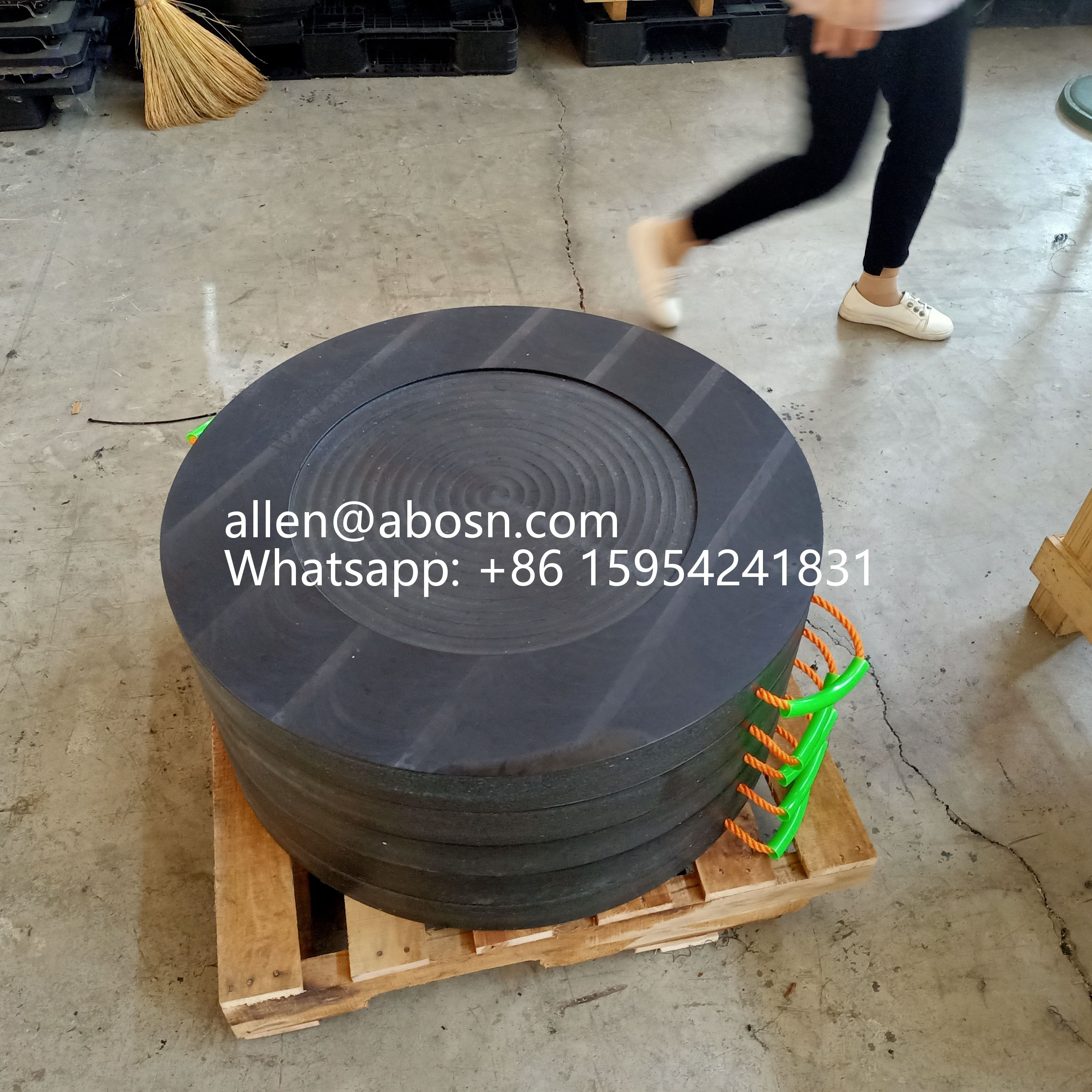 Cojín de soporte de forma de rombo de belleza Hoja de HDPE para grúa