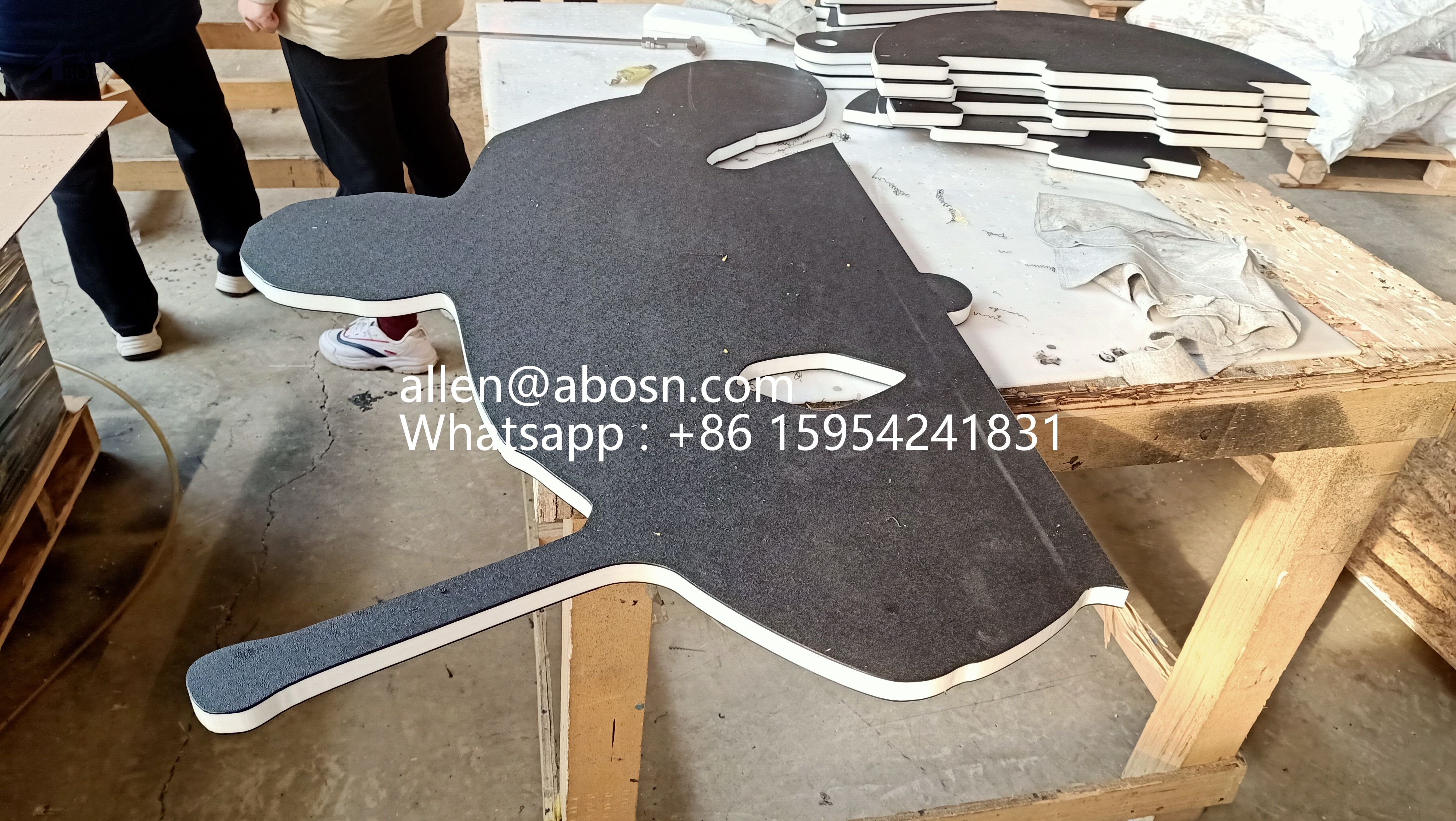 Piezas de plástico de ingeniería UHMWPE negro OEM para el hogar