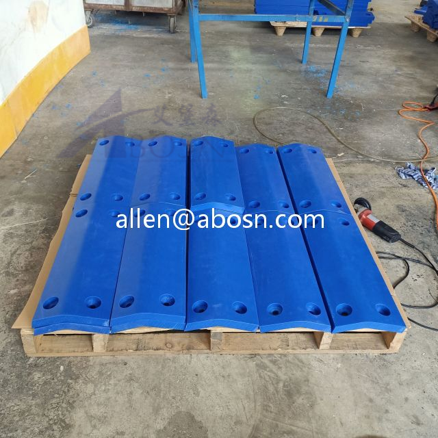 Almohadilla de guardabarros de goma marina de plástico UHMWPE resistente al desgaste de alta calidad de 6000 mm de longitud