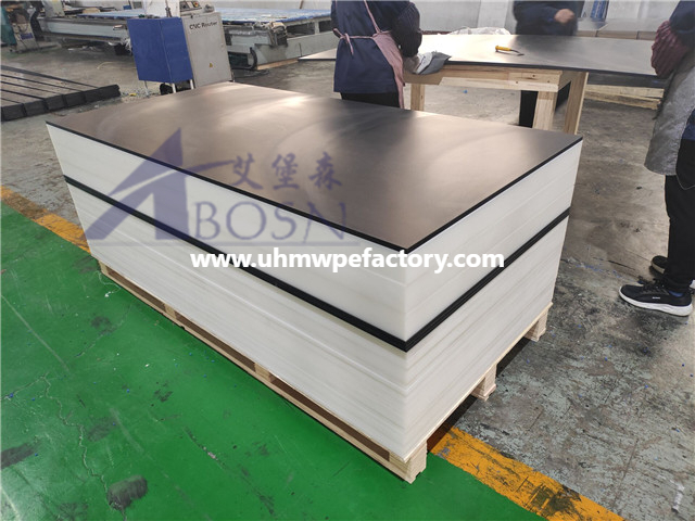 Hoja de UHMWPE negra de 3050x1220 mm para plano