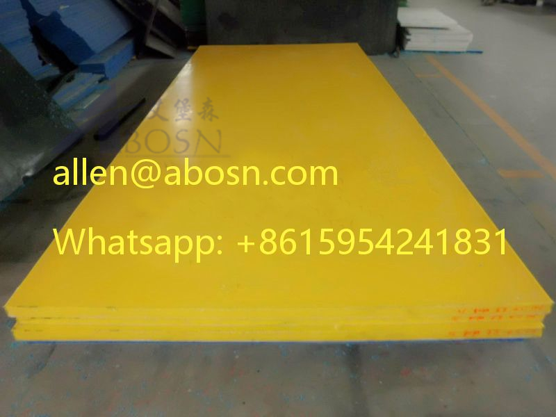 Hoja de UHMWPE azul de 3050x1220 mm para tubo